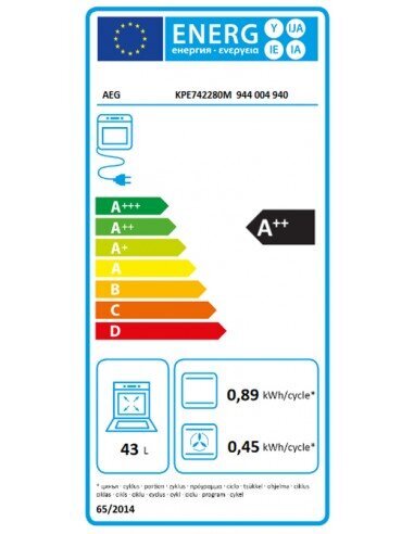 Kompaktne Aeg KMK761080B 1000 W 43 L цена и информация | Ahjud | kaup24.ee