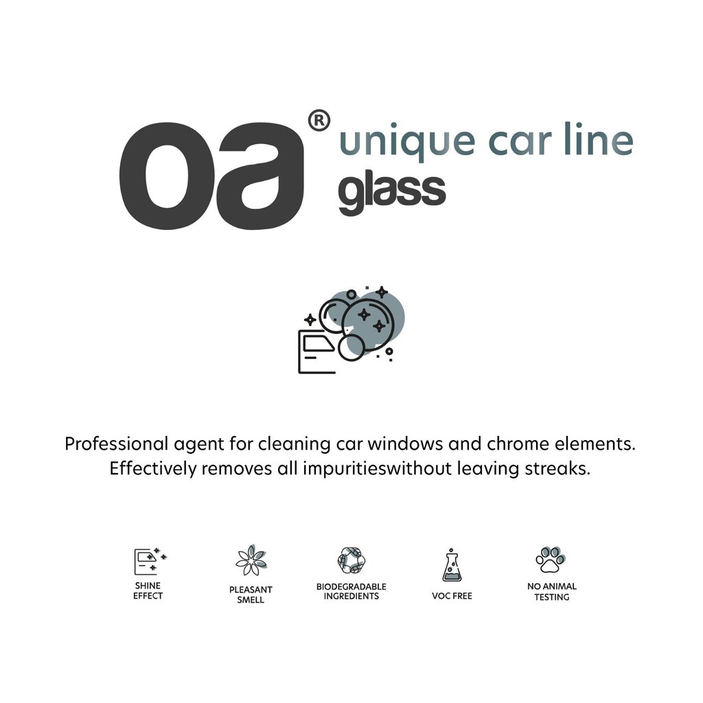 OA Klaasipuhastusvahend Car Glass klaas- ja kroompindadele, 500 ml цена и информация | Autokeemia | kaup24.ee