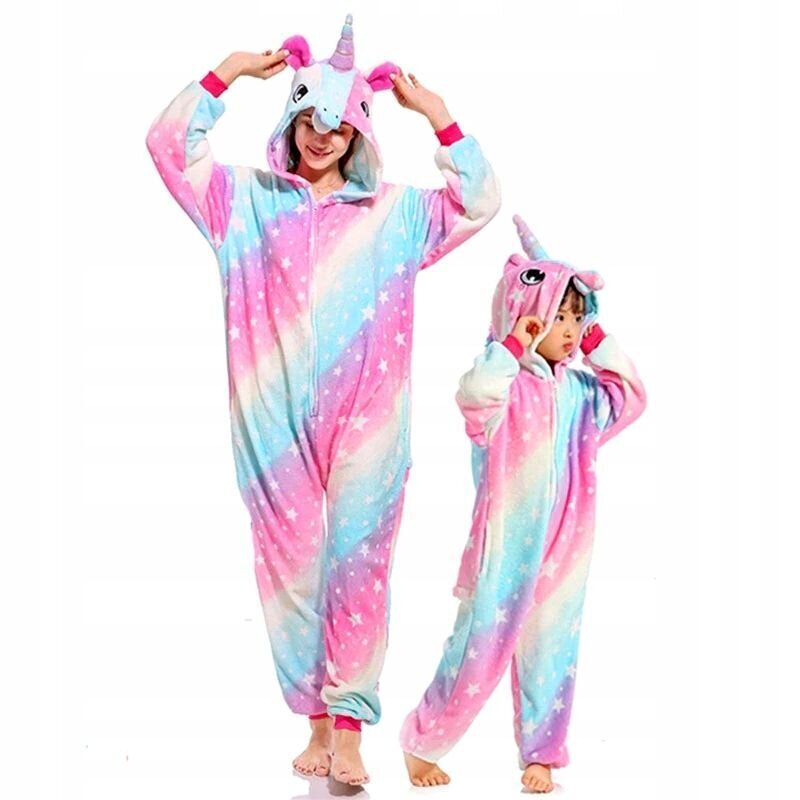 Pidžaama-kostüüm tüdrukutele ja naistele Ükssarvik, erinevad värvid цена и информация | Öösärgid, pidžaamad | kaup24.ee
