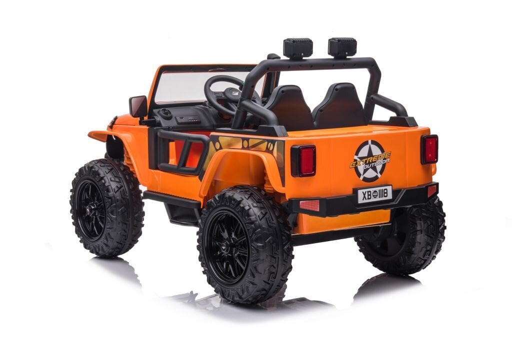 Ühekohaline elektriauto lastele Jeep Extreme kuni 100 kg XB-1118, oranž hind ja info | Laste elektriautod | kaup24.ee