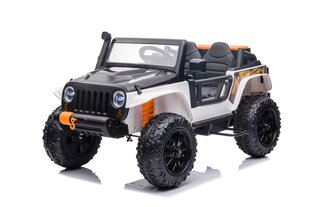 Одноместный электромобиль для детей Jeep Extreme до 100 кг XB-1118, белый цена и информация | Электромобили для детей | kaup24.ee