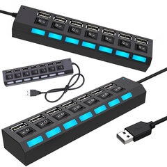 РАЗЪЕМ USB-ХАБА 7 (200) цена и информация | Адаптеры и USB-hub | kaup24.ee