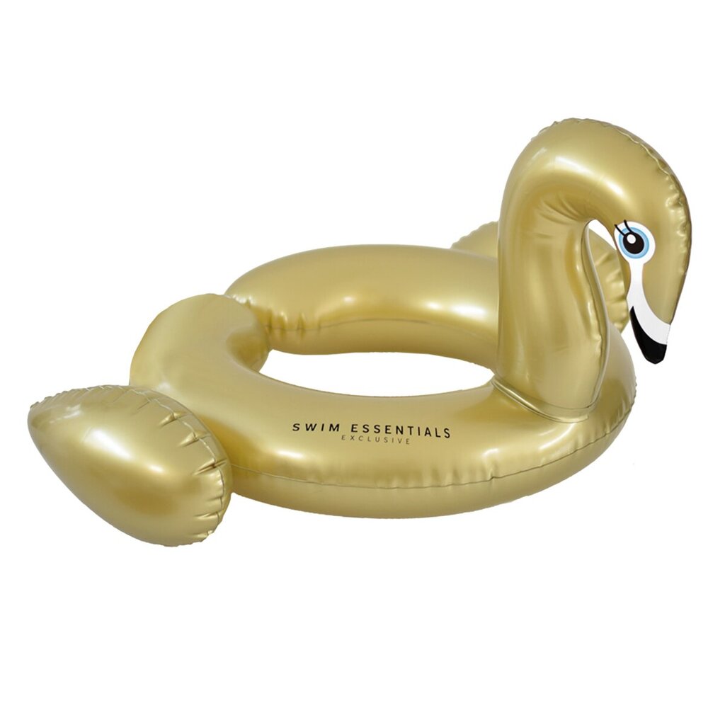 Ujumisrõngas Swim Essentials Golden Swan, 55 cm hind ja info | Täispuhutavad veemänguasjad ja ujumistarbed | kaup24.ee