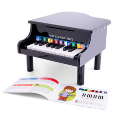 Игрушечный рояль - 18 клавиш - черный (10150) New Classic Toys цена и информация | Развивающие игрушки и игры | kaup24.ee