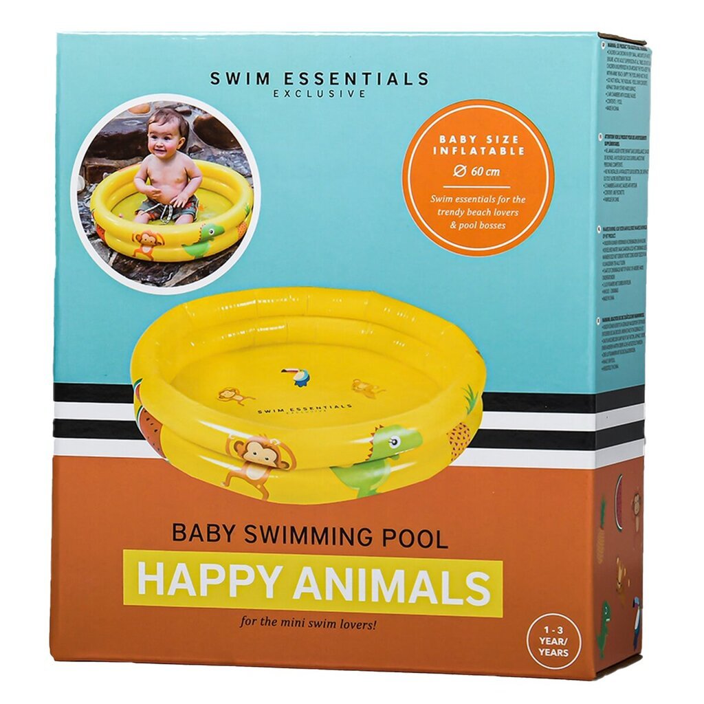 Täispuhutav laste bassein Swim Essentials Yellow hind ja info | Basseinid | kaup24.ee