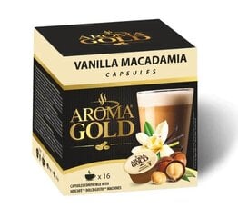 Kohvikapslid Aroma Gold Vanilla Macadamia, 16 tk цена и информация | Кофе, какао | kaup24.ee