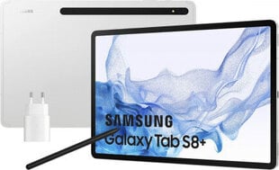 Samsung Galaxy Tab S8+ Hõbedane 12,4" hind ja info | Tahvelarvutid | kaup24.ee