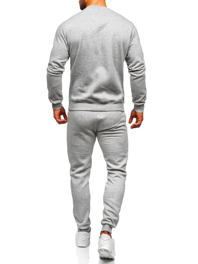 Spordiriiete komplekt meestele J.Style Fleece Grey 68C10380-2, hall hind ja info | Meeste spordiriided | kaup24.ee