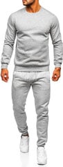 Spordiriiete komplekt meestele J.Style Fleece Grey 68C10380-2, hall цена и информация | Мужская спортивная одежда | kaup24.ee