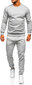 Spordiriiete komplekt meestele J.Style Fleece Grey 68C10380-2, hall hind ja info | Meeste spordiriided | kaup24.ee