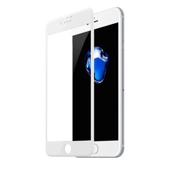 Защитное стекло - IPhone 7 Plus / 8 Plus - Белое цена и информация | Защитные пленки для телефонов | kaup24.ee