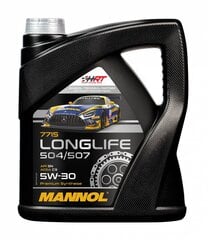 Моторное масло Mannol 7715 LONG LIFE 504/507. 5W-30 API SN/CF  4 л цена и информация | MANNOL Автотовары | kaup24.ee