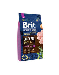 Корм с курятиной BRIT Premium By Nature Junior Small S, 8 кг цена и информация | Сухой корм для собак | kaup24.ee