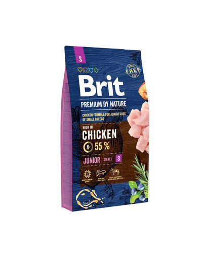 BRIT Premium By Nature Junior Small S kanalihaga, 8 kg цена и информация | Kuivtoit koertele | kaup24.ee