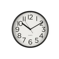 Wall clock TIEMPO D30cm, black цена и информация | Часы | kaup24.ee