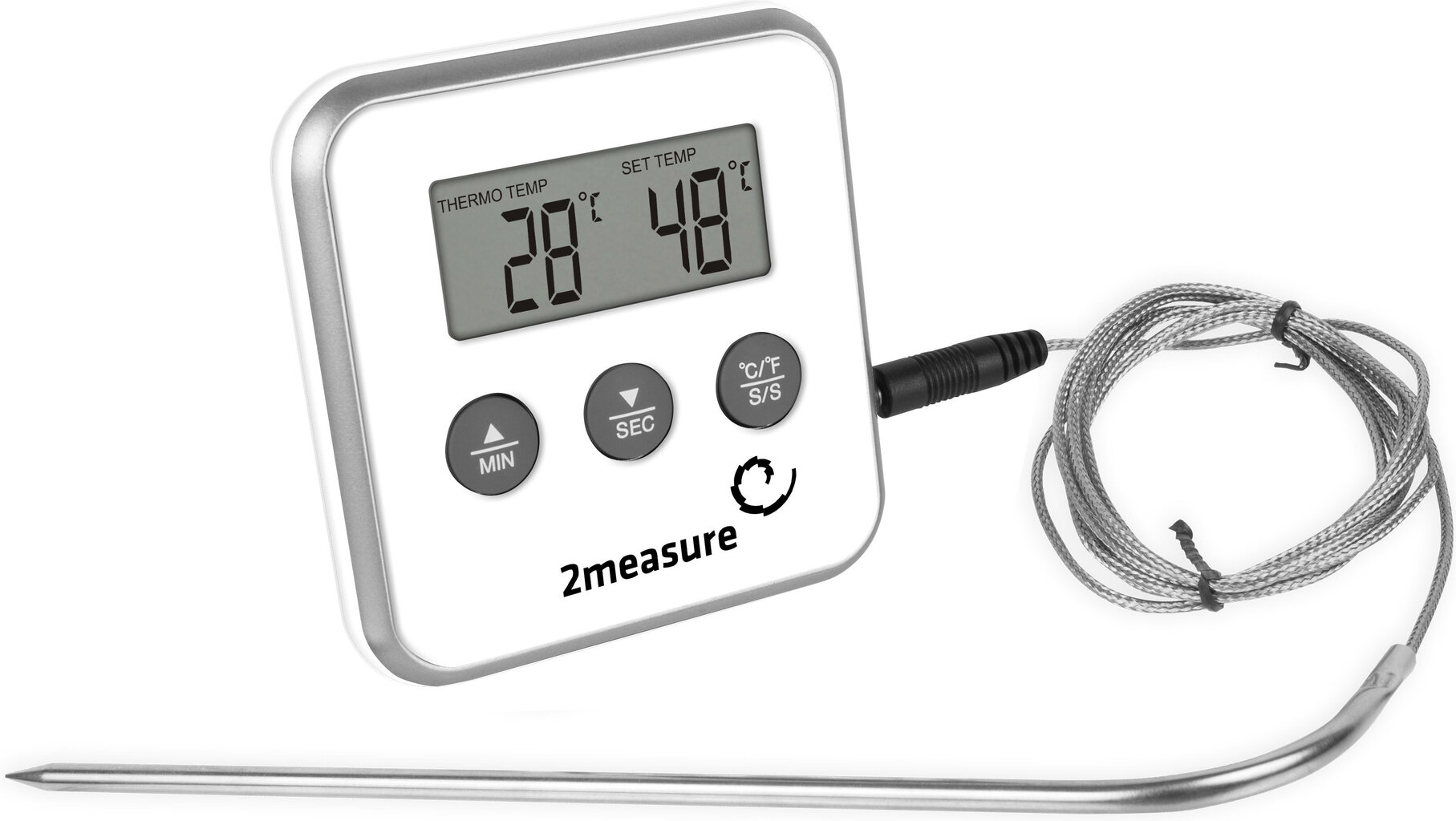 Digitaalne toidu termomeeter sondiga Bioterm, 0 °C-250 °C hind ja info | Grillitarvikud ja grillnõud | kaup24.ee