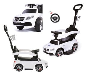 Laste lükatav auto Mercedes c0365 käepidemega, valge цена и информация | Игрушки для малышей | kaup24.ee
