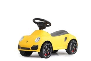 Laste sõiduk Porsche 911 Turbo S, kollane (c0281) hind ja info | Imikute mänguasjad | kaup24.ee