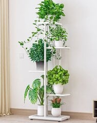 Подставка для цветов Ficus 43x22x98cm белый цена и информация | Полки | kaup24.ee