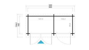 Aiakuur – jäätmemaja Paar 2,9 m² цена и информация | Садовые сараи, дровницы | kaup24.ee