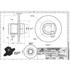 Hõõrdkummipõlle 1 3/4"-6 FR3 цена и информация | Запчасти для садовой техники | kaup24.ee