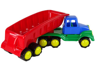 Suur auto koos haagisega 45cm, punane hind ja info | Poiste mänguasjad | kaup24.ee