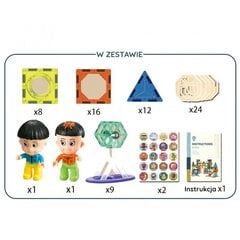 WOOPIE Magnetic Blocks Moving Carousell 2 Joonised 71 el. hind ja info | Klotsid ja konstruktorid | kaup24.ee