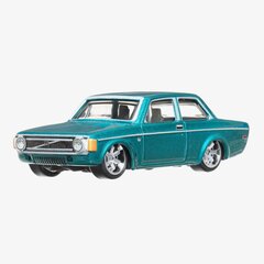 Модель автомобиля 1974 года Volvo 142 GL Hot Wheels, зеленый цена и информация | Игрушки для мальчиков | kaup24.ee