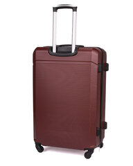 Чемодан среднего размера M STL945 ABS - коричневый цена и информация | Чемоданы, дорожные сумки | kaup24.ee