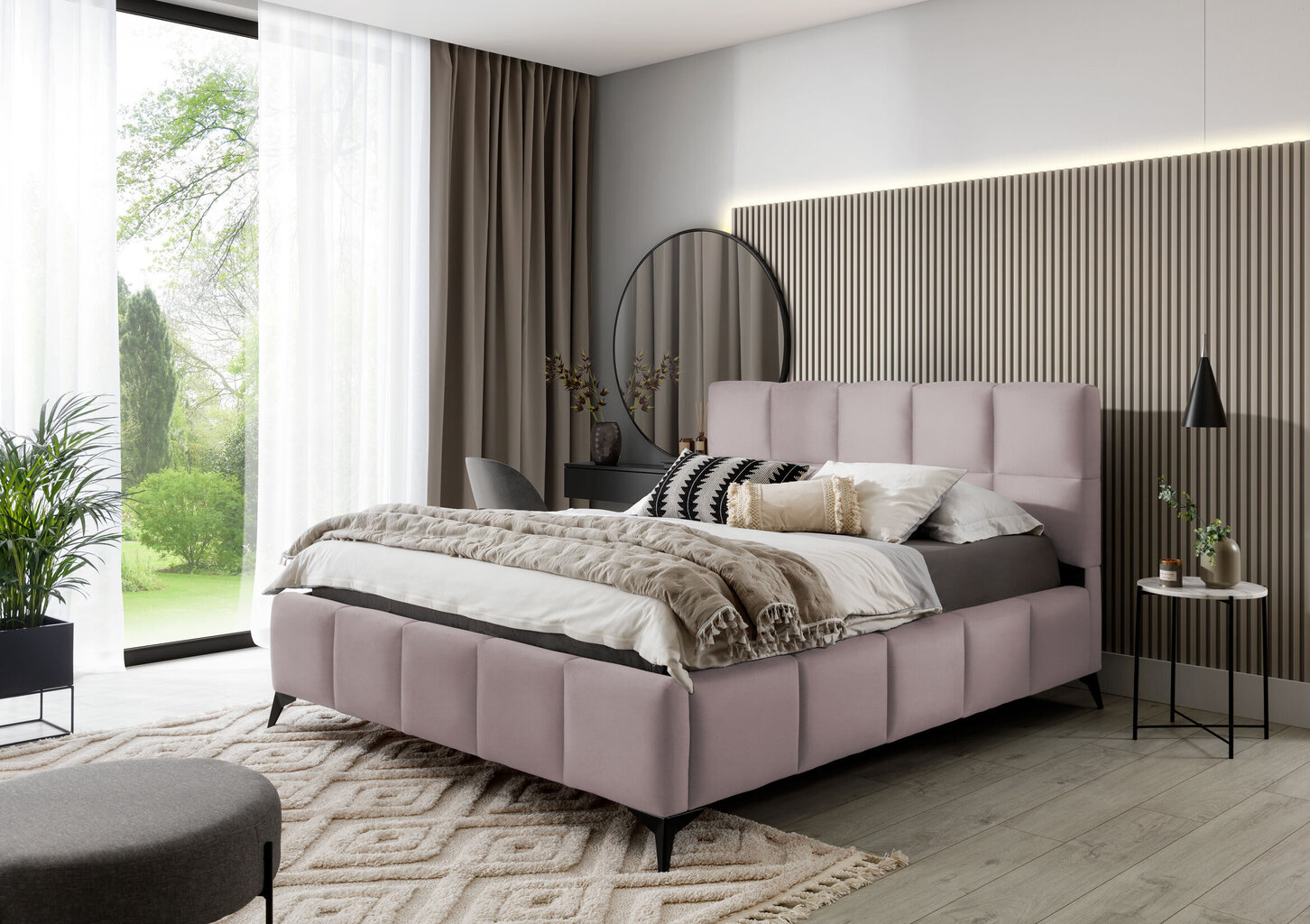 Voodi Mist, 160x200 cm, roosa hind ja info | Voodid | kaup24.ee