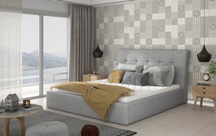 Кровать Inge 140x200 см, серый цвет цена и информация | Кровати | kaup24.ee