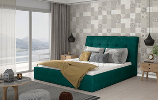 Кровать Inge 140x200 см, зеленый цвет цена и информация | Кровати | kaup24.ee