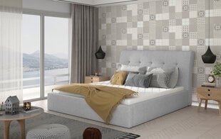 Кровать Inge 140x200 см, серый цвет цена и информация | Кровати | kaup24.ee