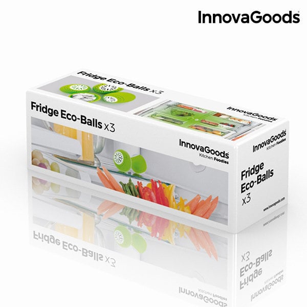 InnovaGoods värskendavad külmkapi pallid, 3 tk. цена и информация | Puhastusvahendid | kaup24.ee