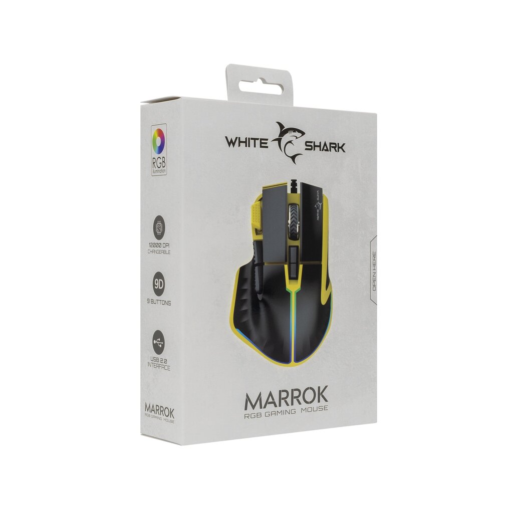 White Shark GM-9006 Marrok Yellow RGB hind ja info | Hiired | kaup24.ee