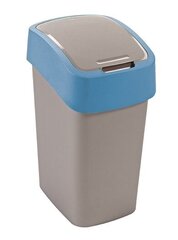 Prügikast Curver Flip Bin, 10 l, hall/sinine hind ja info | Prügikastid | kaup24.ee