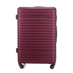 Большой чемодан L STL957 ABS - бордовый цена и информация | Чемоданы, дорожные сумки | kaup24.ee