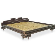 vidaXL voodiraam, tumepruun, bambus, 160 x 200 cm цена и информация | Кровати | kaup24.ee