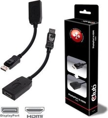 Club 3D displayport to HDMI hind ja info | USB jagajad, adapterid | kaup24.ee