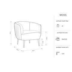 Tool Micadoni Home Moss, punane hind ja info | Söögilaua toolid, köögitoolid | kaup24.ee