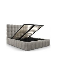 Кровать Micadoni Home Mamaia, 200х200 см, серый цвет цена и информация | Кровати | kaup24.ee