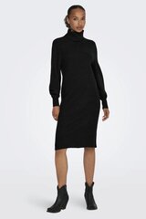 Вязанное платье ONLY 15309197BLACK-XS, черное цена и информация | Платья | kaup24.ee
