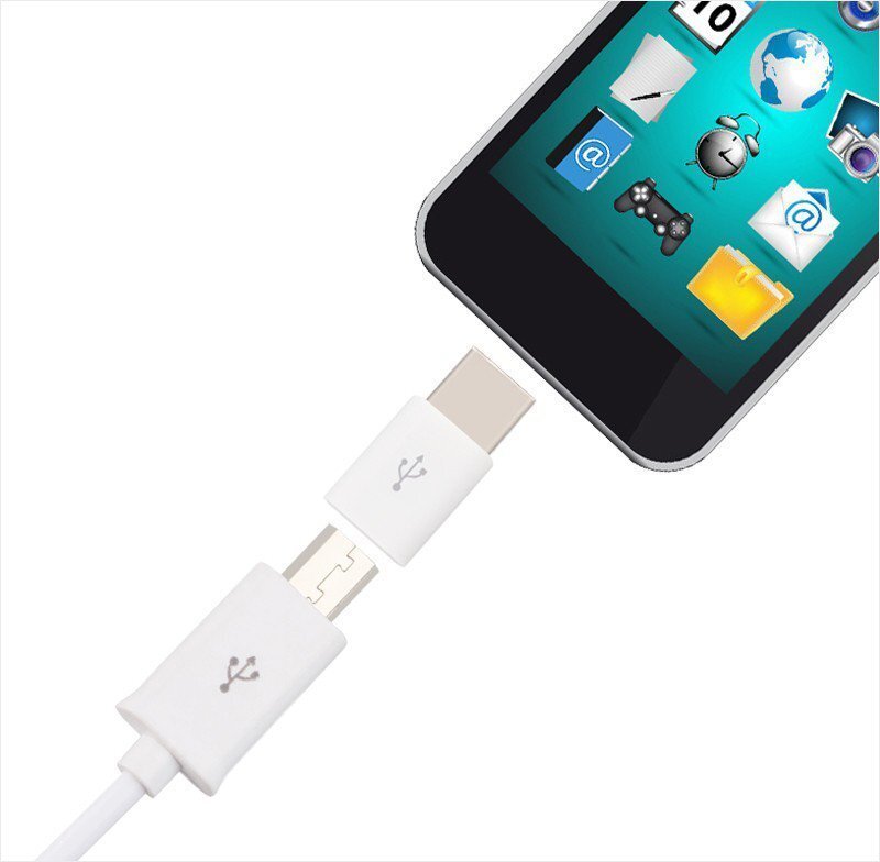 Hurtel, Micro USB - tüüp-C USB adapter hind ja info | Kaablid ja juhtmed | kaup24.ee