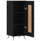 vidaXL puhvetkapp, must, 34,5 x 34 x 90 cm, tehispuit hind ja info | Elutoa väikesed kapid | kaup24.ee