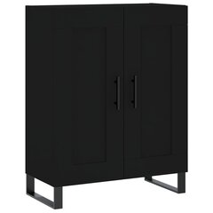 vidaXL puhvetkapp, must, 69,5 x 34 x 90 cm, tehispuit hind ja info | Elutoa väikesed kapid | kaup24.ee