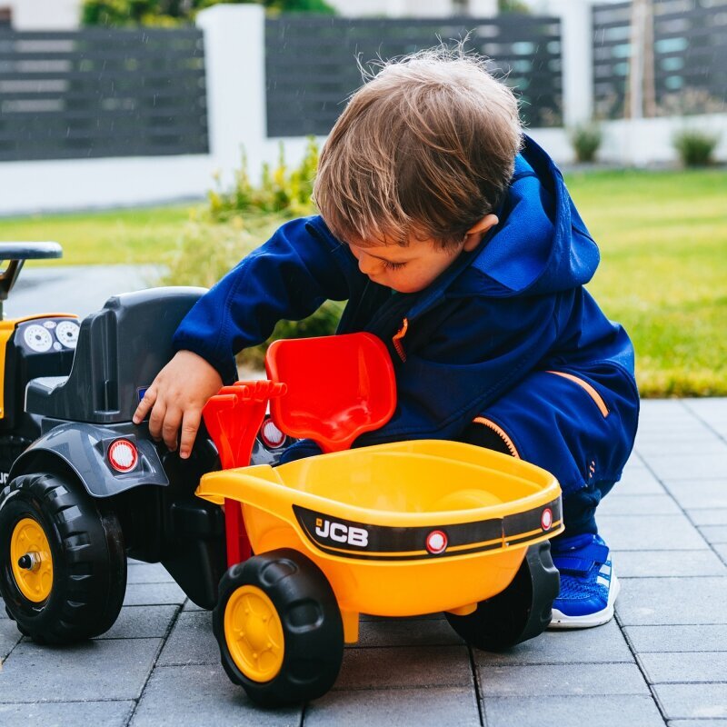 Falk Traktor JCB koos haagisega цена и информация | Imikute mänguasjad | kaup24.ee