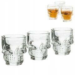 Koljukujundusega shotiklaas, 3 tk hind ja info | Klaasid, tassid ja kannud | kaup24.ee