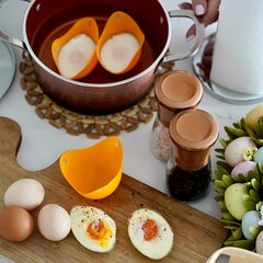 Silikoonvorm pošeeritud munade jaoks hind ja info | Soola- ja pipraveskid, maitseianepurgid | kaup24.ee