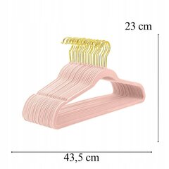 Veluurriidepuud, 20 tk. цена и информация | Вешалки и мешки для одежды | kaup24.ee