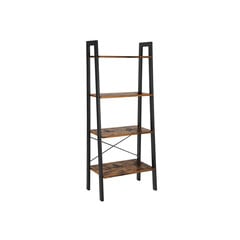 Полка-лестница Vasagle черный, коричневый цена и информация | Полка | kaup24.ee